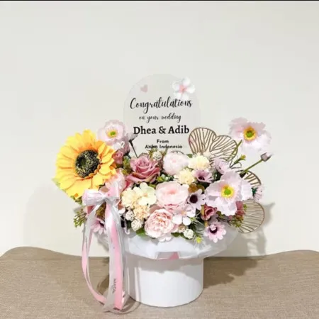 Bloom Box Akrilik Ucapan Wedding Minahasa Selatan
